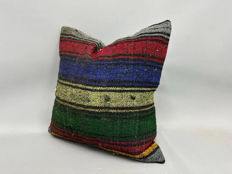 20x20 Green Pillow Case, Pillow, Bolster Throw Pillow Sham, Boho Pillow Sham Cover, Nautical Throw Pillow Cover, Pillow for Couch, Turkish Pillow - 3