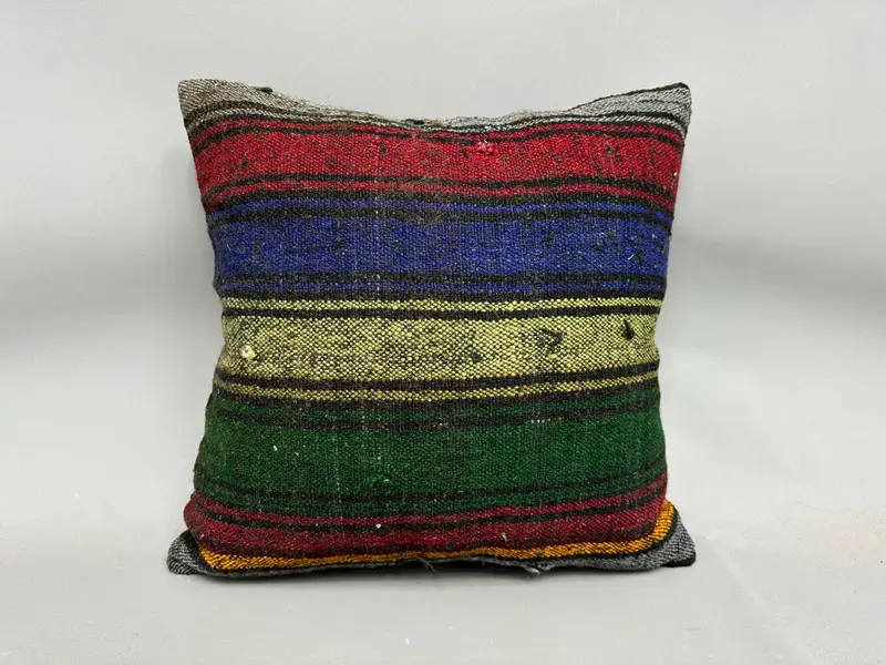 20x20 Green Pillow Case, Pillow, Bolster Throw Pillow Sham, Boho Pillow Sham Cover, Nautical Throw Pillow Cover, Pillow for Couch, Turkish Pillow - 4