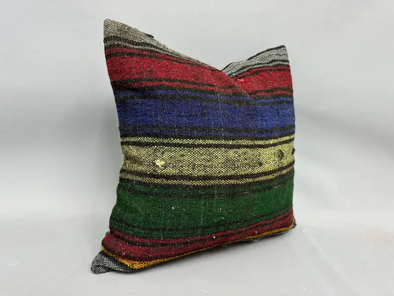 20x20 Green Pillow Case, Pillow, Bolster Throw Pillow Sham, Boho Pillow Sham Cover, Nautical Throw Pillow Cover, Pillow for Couch, Turkish Pillow - 2