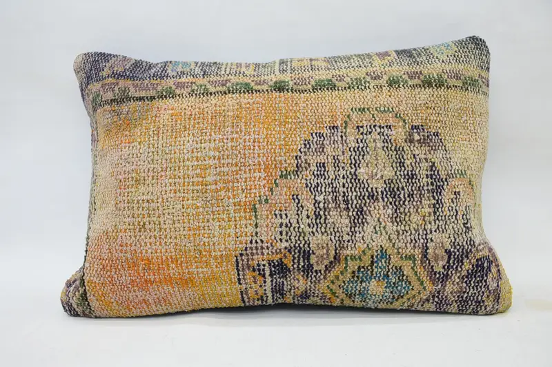 Cushion Case, 16x24 Orange Cushion Cover, Interior Designer Pillow, Kilim Pillow Cover, Vintage Kilim Pillow, Personalized Gift Pillow Pillow Cover - 4