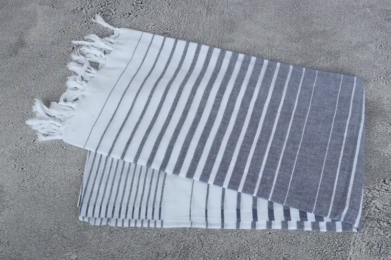 Bridesmaid Gift, Bridal Shower Favors, 68x40 Cotton Striped Towel, Spa Gift Towel, Guest Towel, Home Gift, Turkish Bath Towel USA, Personalized Gift - 6