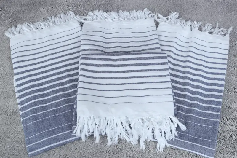 Bridesmaid Gift, Bridal Shower Favors, 68x40 Cotton Striped Towel, Spa Gift Towel, Guest Towel, Home Gift, Turkish Bath Towel USA, Personalized Gift - 4