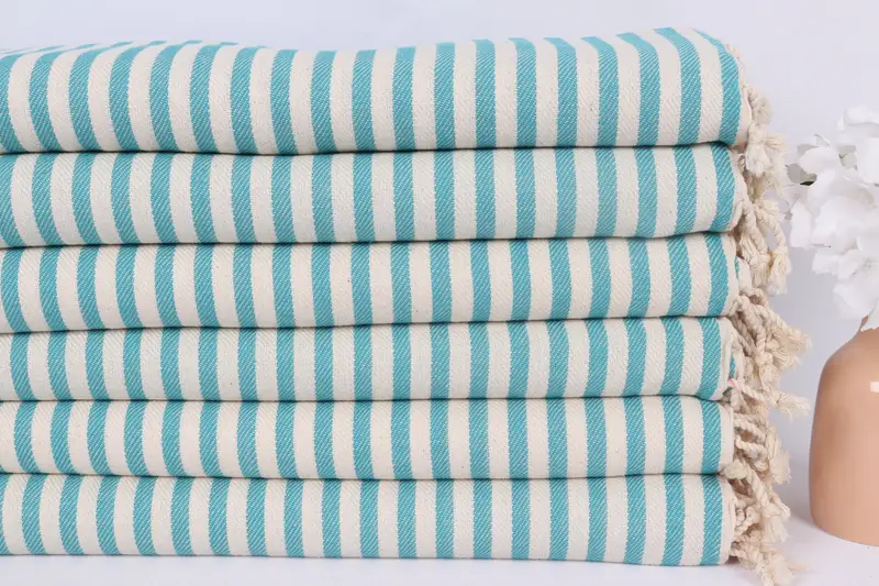 Custom Hand Towel, Boyfriend Gift, Wedding Gift For Bride, Personalized Kitchen Towel, Gym Towel, Turkish Tea Towel, 40x18 Cotton Striped Towel - 3