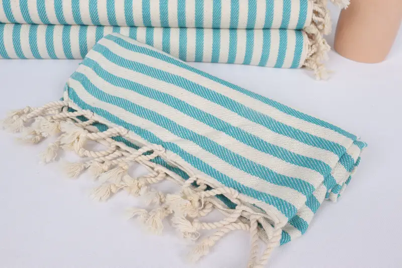 Custom Hand Towel, Boyfriend Gift, Wedding Gift For Bride, Personalized Kitchen Towel, Gym Towel, Turkish Tea Towel, 40x18 Cotton Striped Towel - 4