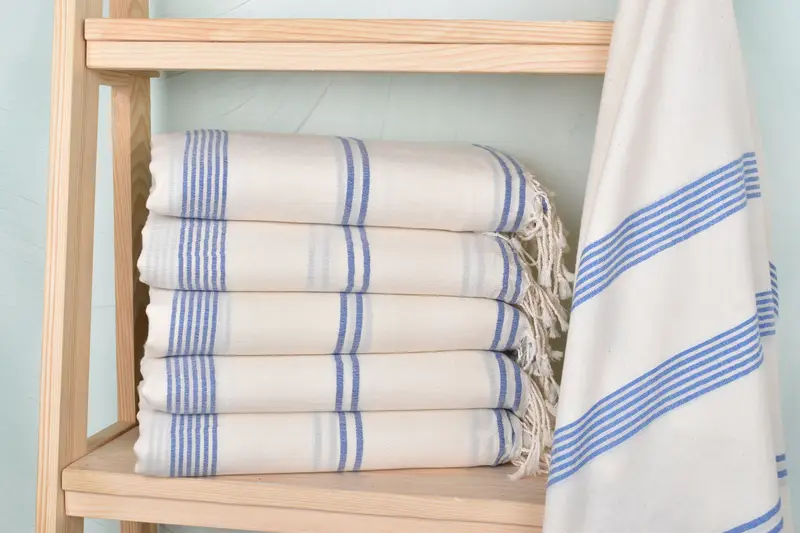 80x36 Cotton Striped Towel, Yoga Towel, Absorbent Turkish towel, Best Friend Gift, Welcome Wedding Gift, Custom Wedding Gift, Kids Beach Towel - 2