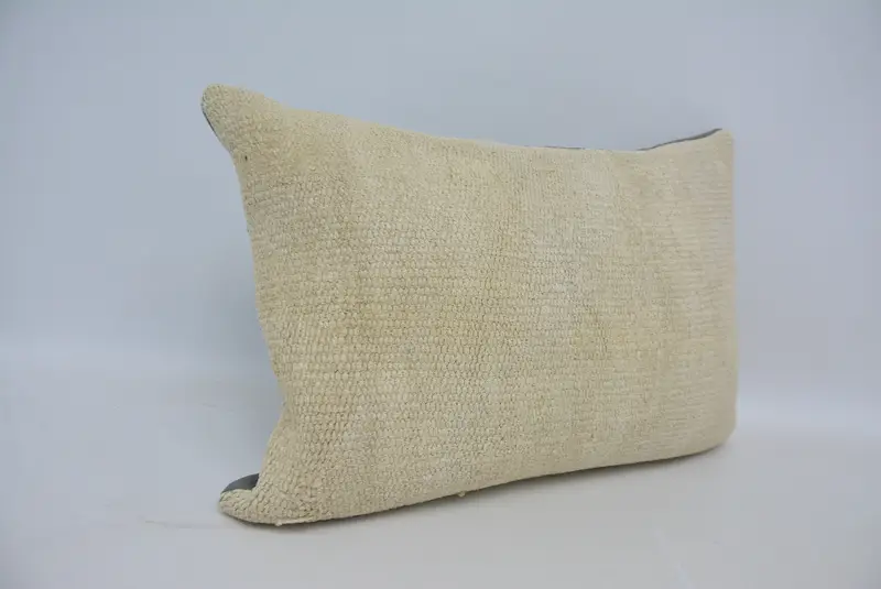 Yoga Cushion Cover, 20x28 White Pillow Case, Car Cushion Case, Pillow for Couch, Pillow Cover, Vintage Kilim Throw Pillow, Kilim Pillow Cover - 3