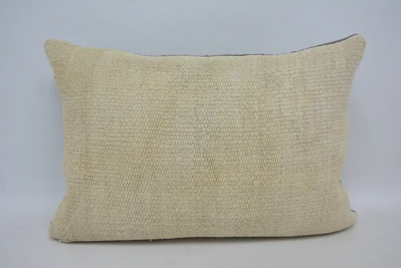 Yoga Cushion Cover, 20x28 White Pillow Case, Car Cushion Case, Pillow for Couch, Pillow Cover, Vintage Kilim Throw Pillow, Kilim Pillow Cover - 1