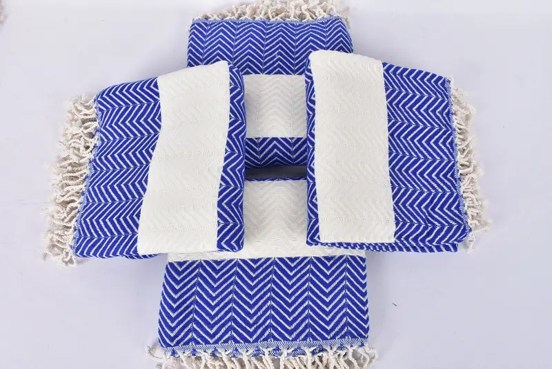 Regalos de soltero, toalla decorativa, toalla fouta, toalla de peshtemal turco ecológica, toalla de algodón zig zag, toalla de algodón, regalo para novio - 6