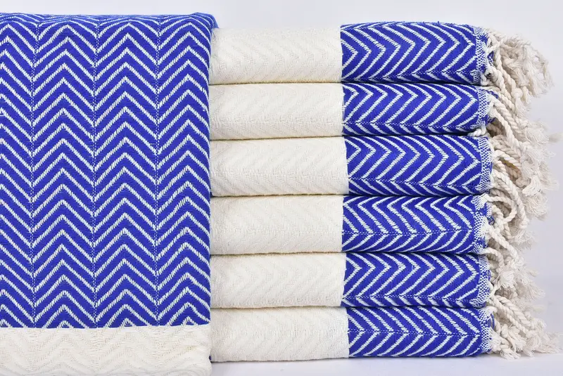 Regalos de soltero, toalla decorativa, toalla fouta, toalla de peshtemal turco ecológica, toalla de algodón zig zag, toalla de algodón, regalo para novio - 1