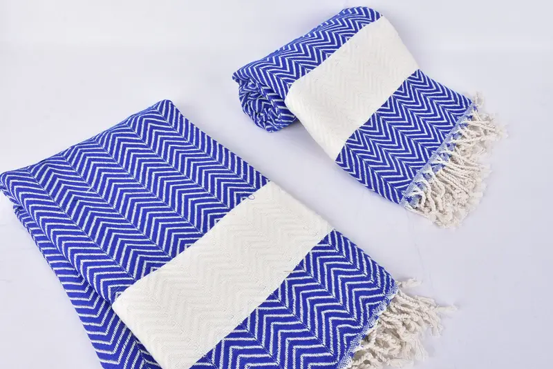 Regalos de soltero, toalla decorativa, toalla fouta, toalla de peshtemal turco ecológica, toalla de algodón zig zag, toalla de algodón, regalo para novio - 7