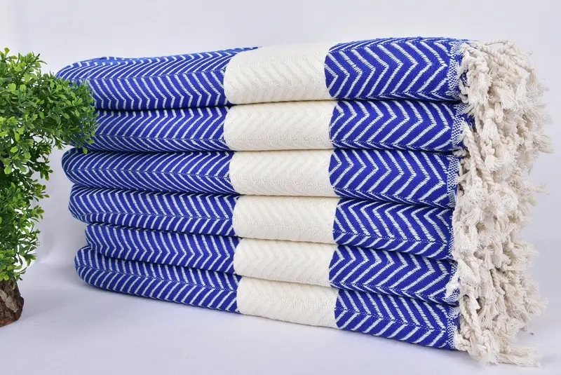 Regalos de soltero, toalla decorativa, toalla fouta, toalla de peshtemal turco ecológica, toalla de algodón zig zag, toalla de algodón, regalo para novio - 3
