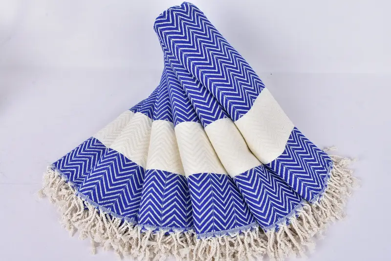 Regalos de soltero, toalla decorativa, toalla fouta, toalla de peshtemal turco ecológica, toalla de algodón zig zag, toalla de algodón, regalo para novio - 4