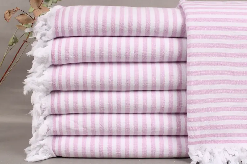 Turkish Towel Personalized Beige Baby Blanket, 36x71 Inches