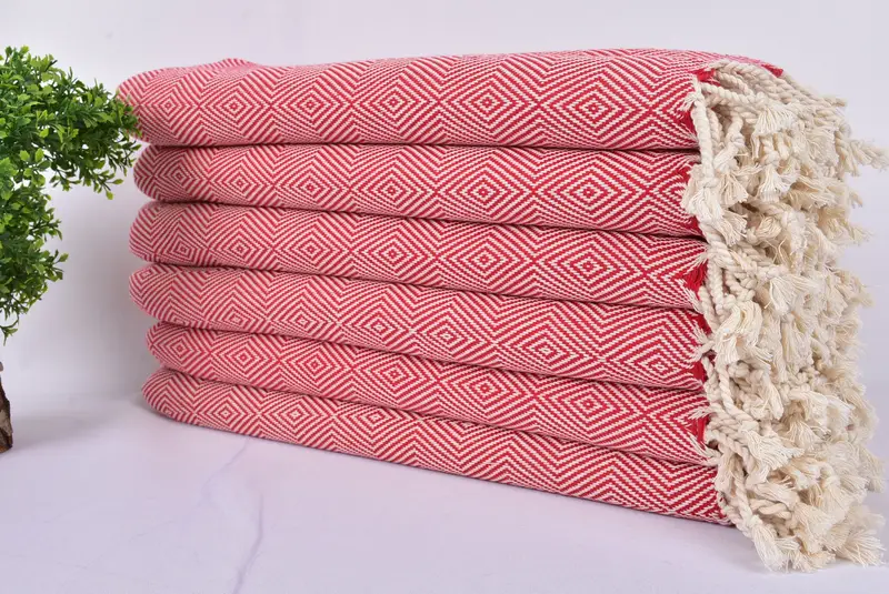 Embroidery Towels, Quick-dry peshtemal, Personalized Turkish Towel, Soft and absorbent Turkish towel, 74x40 Cotton Diamond Towel, Bridesmaid Gifts - 3