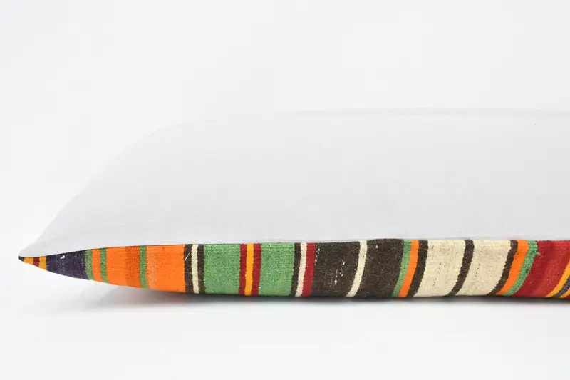 Natural Cushion Cover, 16x48 Brown Cushion, Gift Pillow, Turkish Kilim Pillow, Cushion, Kilim Cushion Sham, Retro Throw Cushion Cover - 6