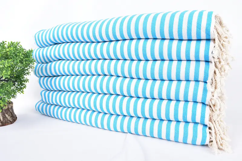 Absorbent towel, 70x40 Cotton Striped Towel, Customized Towels, Sand-free peshtemal towel for the beach, Quick-dry peshtemal, Gifts For Him - 3