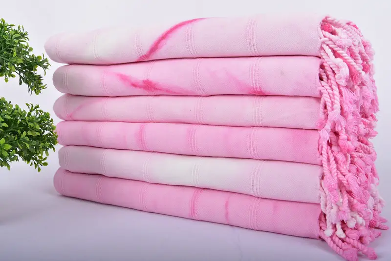 64x38 Cotton Tie Dye Stonewashed Towel, Personalized Wedding Gift For Couple, Organic Towel, Peshtemal Towel, Beach Towel Bulk, Bridal Shower Favors - 3