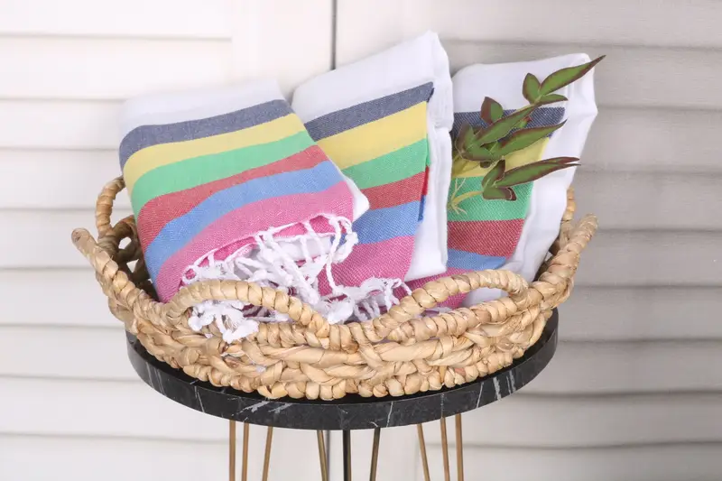 Bachelorette Party Favors, Bridesmaid Gift Towel, Embroidery Towel, 70x40 Cotton Striped Towel, Engagement Gift, Personalized Towel, Peshtemal Towel - 5