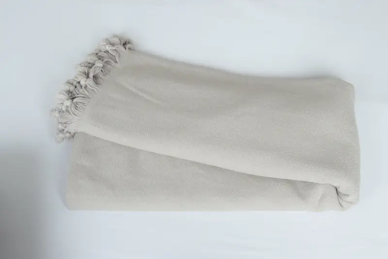 88x70 Cotton Stonewashed Chevron Towel, Turkish Cotton Blanket, Woven Throw Blanket, Wedding Gift Ideas, Throw Blanket, Personalized Gifts - 6