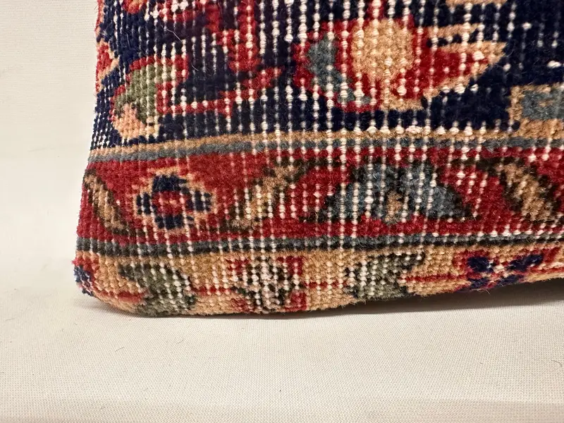 Cushion, Interior Designer Pillow, Handmade Kilim Cushion, Neutral Throw Cushion, Accent Pillow, Throw Kilim Pillow, 12x24 Blue Pillow Case - 2