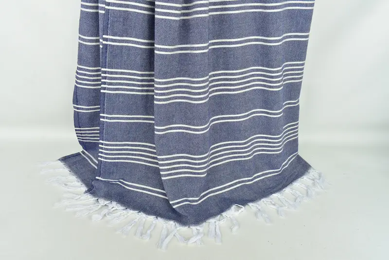 Custom Blanket, Woven Blanket, Shower Curtain, 96x70 Cotton Striped Towel, Housewarming Gift, Halloween Gifts, Bachelorette Party Gifts For Bride - 8