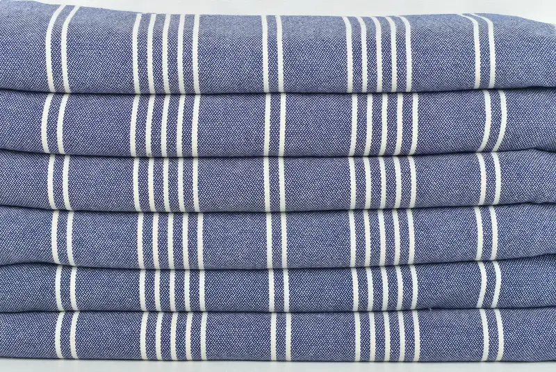 Custom Blanket, Woven Blanket, Shower Curtain, 96x70 Cotton Striped Towel, Housewarming Gift, Halloween Gifts, Bachelorette Party Gifts For Bride - 2