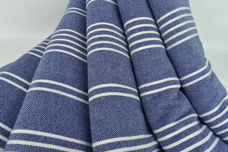 Custom Blanket, Woven Blanket, Shower Curtain, 96x70 Cotton Striped Towel, Housewarming Gift, Halloween Gifts, Bachelorette Party Gifts For Bride - 5