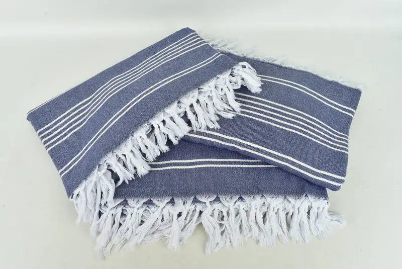 Custom Blanket, Woven Blanket, Shower Curtain, 96x70 Cotton Striped Towel, Housewarming Gift, Halloween Gifts, Bachelorette Party Gifts For Bride - 6