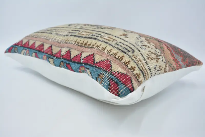 16x24 Beige Pillow, Boho Pillow Sham Cover, Kilim Pillow Cover, Cushion, Handmade Rug Seat Cushion Cover, Tribal Cushion Case, Boho Pillow - 6