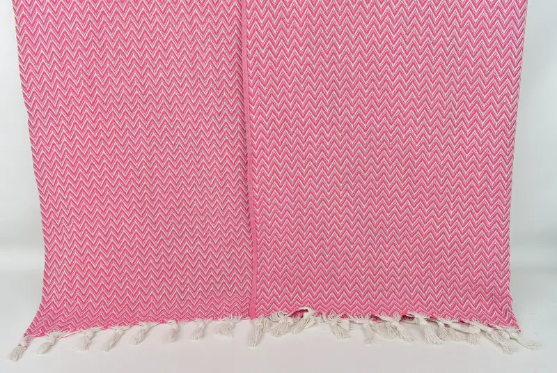 Personalized Gifts, Wedding Favors, Bachelor Gifts, Organic Beach Blanket, Oversized Beach Towel, 76x64 Cotton Zig zag Towel, Housewarming Gift - 7
