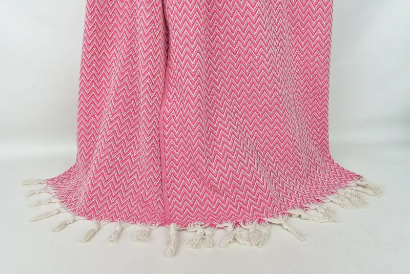 Personalized Gifts, Wedding Favors, Bachelor Gifts, Organic Beach Blanket, Oversized Beach Towel, 76x64 Cotton Zig zag Towel, Housewarming Gift - 8
