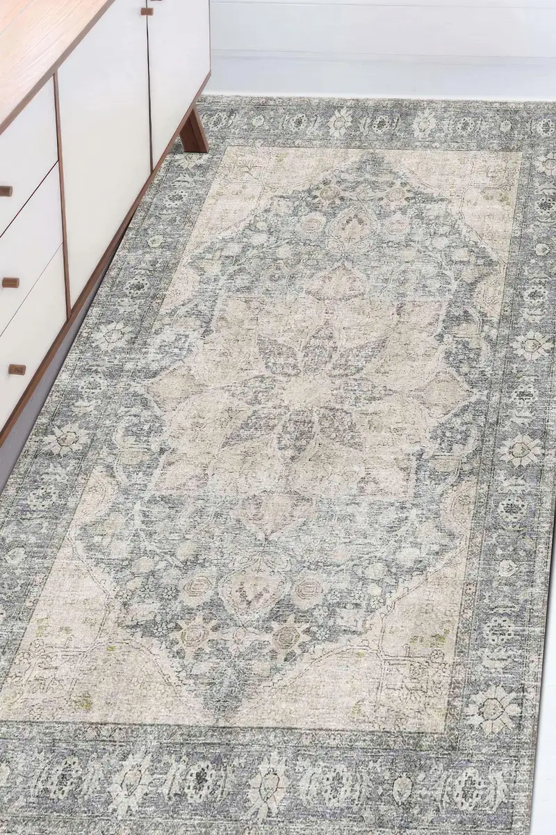 Eleganter bedruckter Teppich: Modernes Design, weicher Stoff, einzigartige Muster