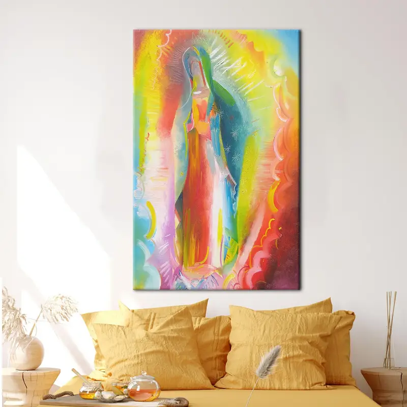 Sacred Canvas: Our Lady of Guadalupe, Immaculate Mary Print