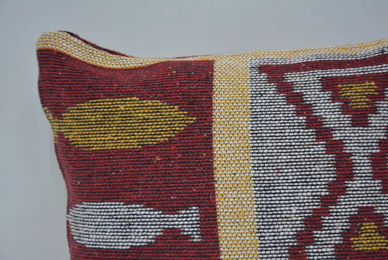 Interior Designer Pillow, Gift Pillow, 16x16 Yellow Pillow Sham, Authentic Cushion Cover, Tribal Pillow Sham, Cushion Cover, Throw Kilim Pillow - 2
