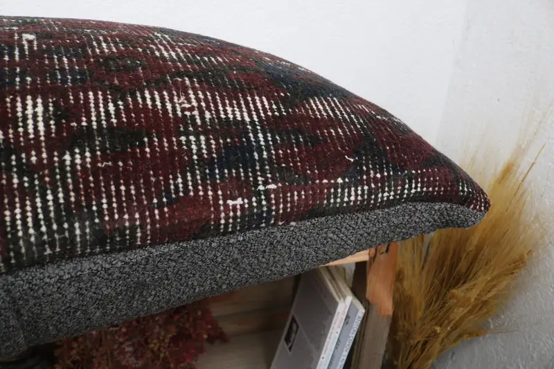 Kilim Cushion Sham, Ottoman Pillow Cover, Kilim Pillow, Pillow for Sofa, 20x20 Brown Pillow Cover, Wholesale Cushion, Cushion Case - 6