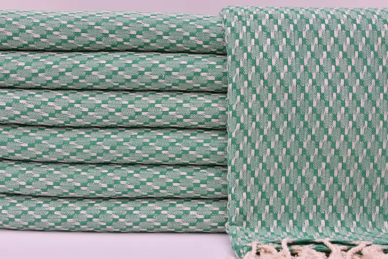 Boyfriend Christmas Gift, 68x40 Cotton Geometric Towel, Personalized Gift, Yoga Towel, Gift For Him, Embroidered Turkish Towel, Quick-dry peshtemal - 1