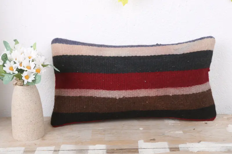 8x16 Red Cushion Case, Cushion, Home Decor Pillow, Boho Pillow Sham Cover, Pillow for Couch, Boho Throw Cushion Cover - 2