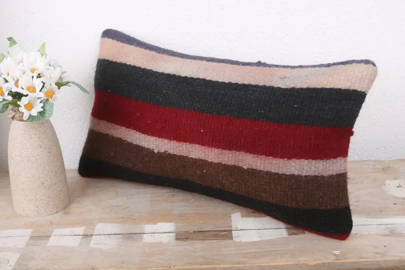 8x16 Red Cushion Case, Cushion, Home Decor Pillow, Boho Pillow Sham Cover, Pillow for Couch, Boho Throw Cushion Cover - 4