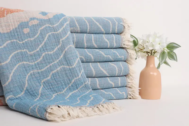 Personalized Beach Towel, Best Beach Towel, 70x34 Cotton Animal Patterned Towel, Engagement Gift, Spa Towel, Peshtemal Towel, Lightweight towel - 3