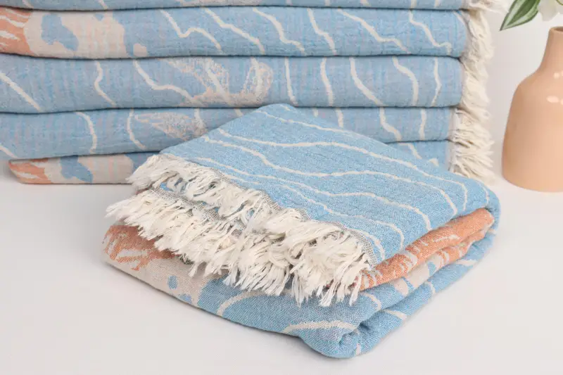 Personalized Beach Towel, Best Beach Towel, 70x34 Cotton Animal Patterned Towel, Engagement Gift, Spa Towel, Peshtemal Towel, Lightweight towel - 5