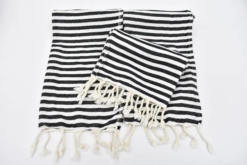 Xmas Gifts, Small Bath Towels, Wedding Favors, Bachelorette Party Items, 40x18 Cotton Striped Towel, Gift For Him, Kitchen Towel, Maid Of Honor Gift - 5