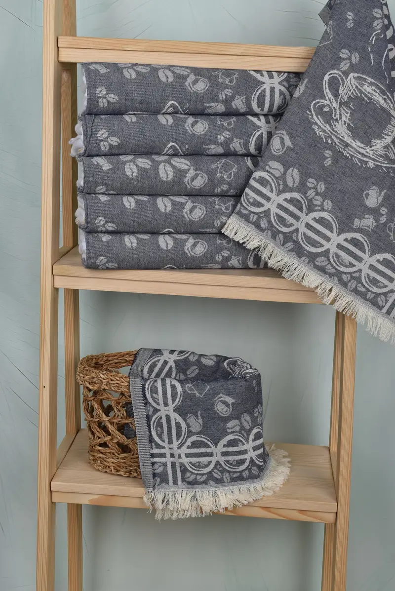 Xmas Gifts, Wedding Gift, Gift For Mom, Personalized Gift, Personalized Dish Towel, 28x20 Cotton Coffee Patterned Towel, Wedding Gift Kitchen Towel - 4