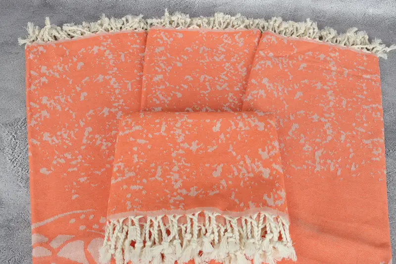 Best Wedding Gift, Luxury towel, 70x40 Cotton Carretta Patterned Towel, Best Friend Christmas Gift, Peshtemal Towel, Bachelorette Party Gift - 5