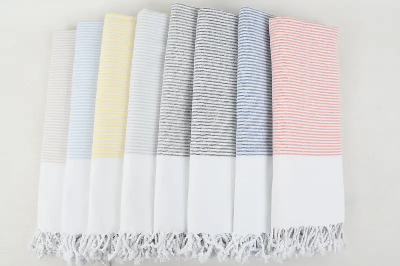 Organic Turkish towel, Cute Beach Towel, 70x36 Cotton Striped Towel, Personalized Gift, Bachelorette Party Favors Beach, Bachelorette Gifts - 2