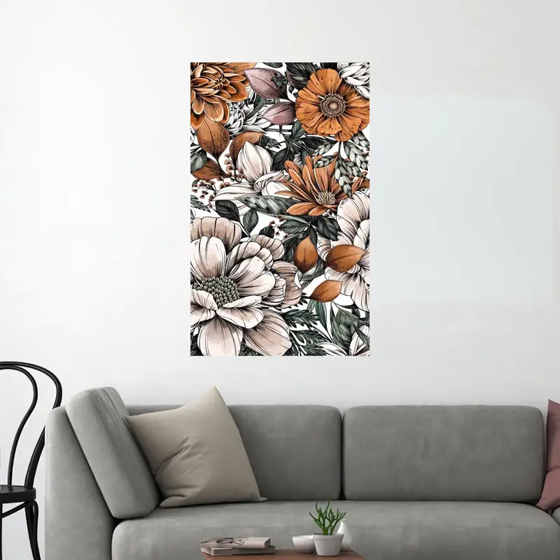 トレンディな農家のグラデーションプリント ガラス: 豪華な家の装飾