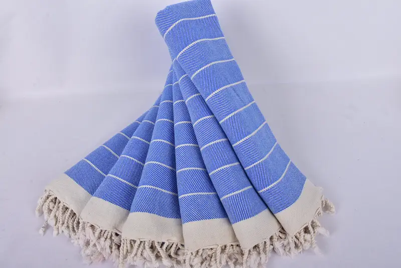 Monogrammed Beach Towel, Merry Christmas Gifts, Gift For Him, Absorbent towel, 70x40 Cotton Herringbone Towel, Eco-friendly Turkish peshtemal towel - 4