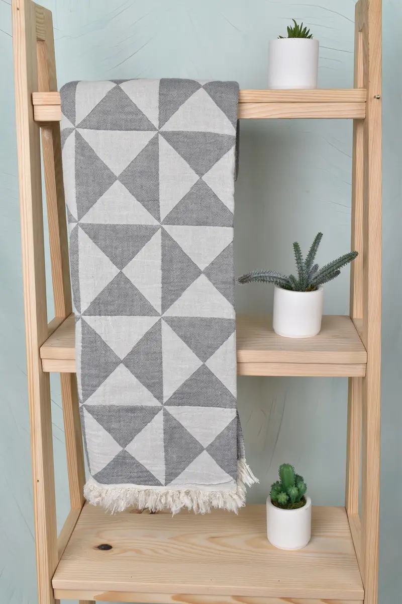 Bachelorette Party Favors, Turkish Towel Beach, 70x40 Cotton Geometric Towel, Personalized Towel Gift, Summer Gift, Bridesmaid Proposal Gift - 1