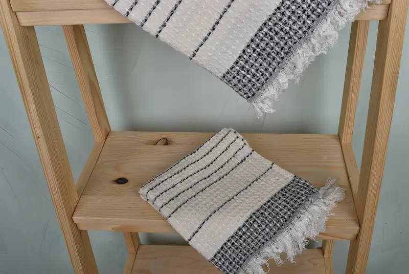 Xmas Gifts, Organic Towel, Kitchen Towel, Boyfriend Christmas Gift, 40x20 Cotton Waffle Towel, Personalized Hand Towel, Small Bath Towels, Spa Towel - 5