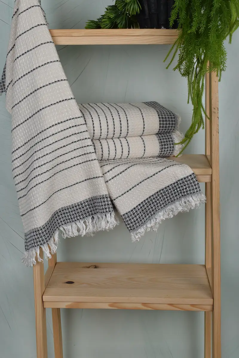 Xmas Gifts, Organic Towel, Kitchen Towel, Boyfriend Christmas Gift, 40x20 Cotton Waffle Towel, Personalized Hand Towel, Small Bath Towels, Spa Towel - 6