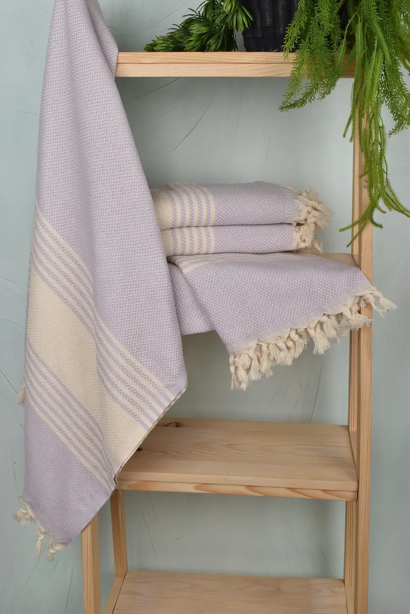 Handmade Turkish bath towel for summer vacation, Personalized Turkish Towel, 70x40 Cotton Striped Towel, Bridesmaid Gift, Bridal Gifts, Travel towel - 6